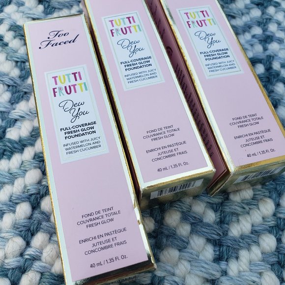 TOO FACED Tutti Frutti Dew You Foundation NIB! - Picture 11 of 13